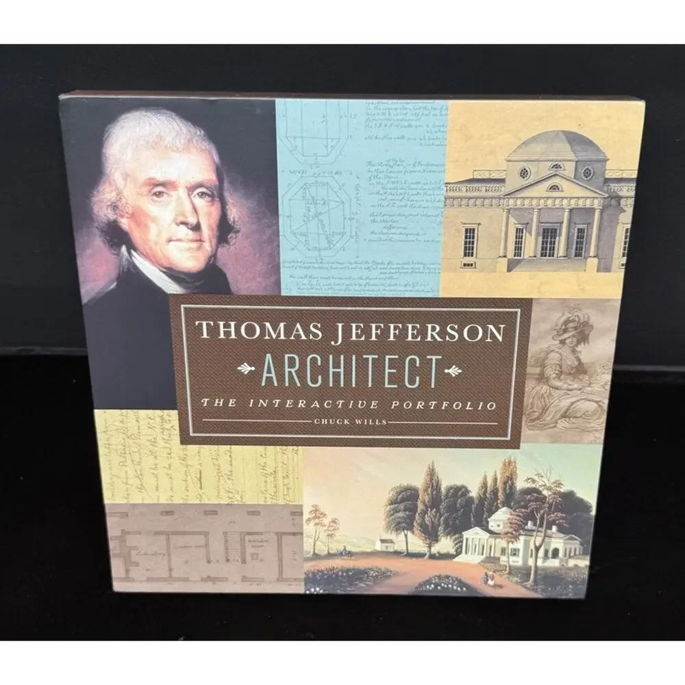 Thomas Jefferson - Architect: The Interactive Portfolio by Chuck Wills Like New!